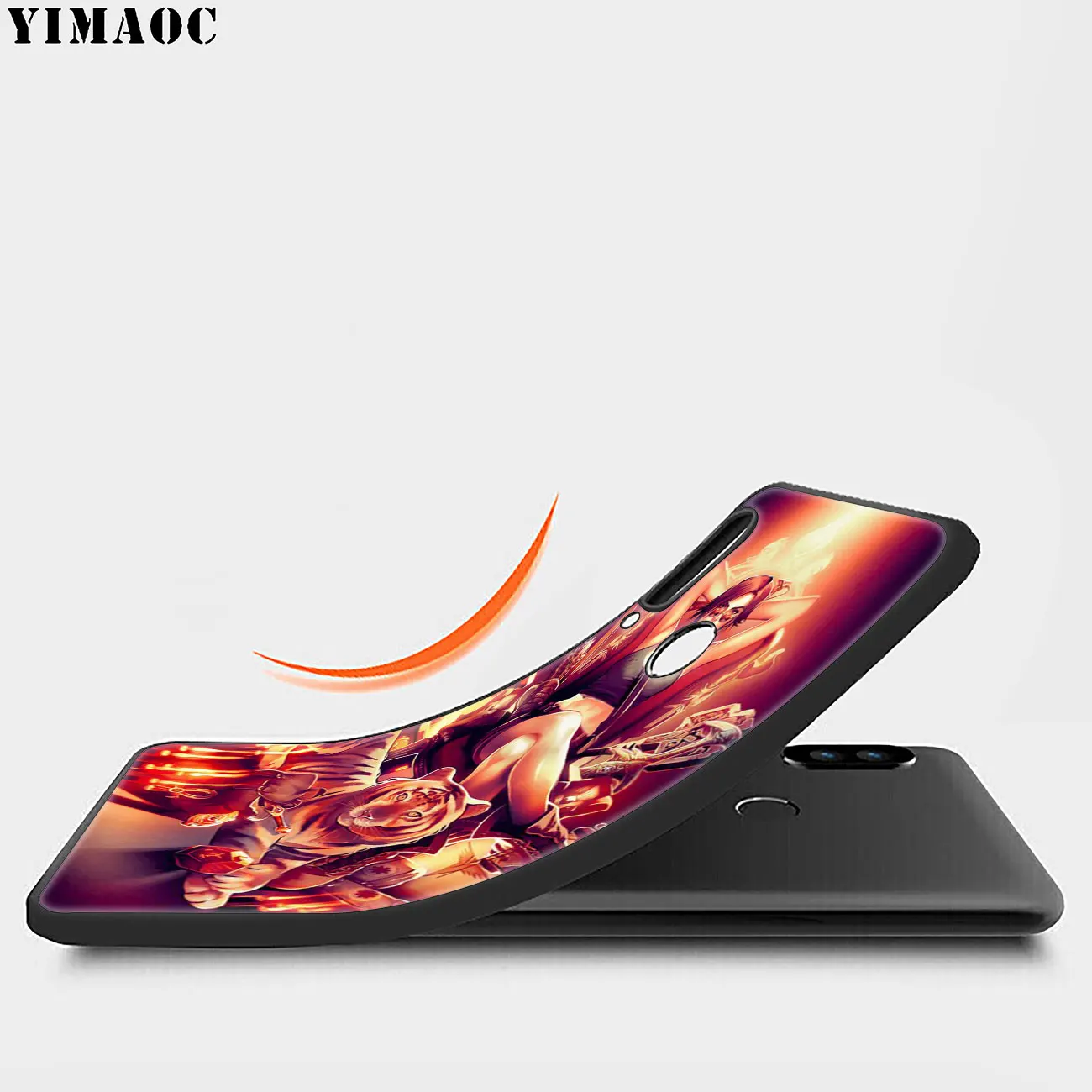 Мягкий силиконовый чехол YIMAOC для телефона Huawei P20 Pro P10 P9 P8 Lite Mini 2017 P Smart Z 2019 черный