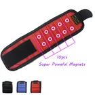 Магнитный браслет Geoeon, Портативная сумка для инструментов со встроенными сильными магнитами, аксессуары для винтов на запястье A28