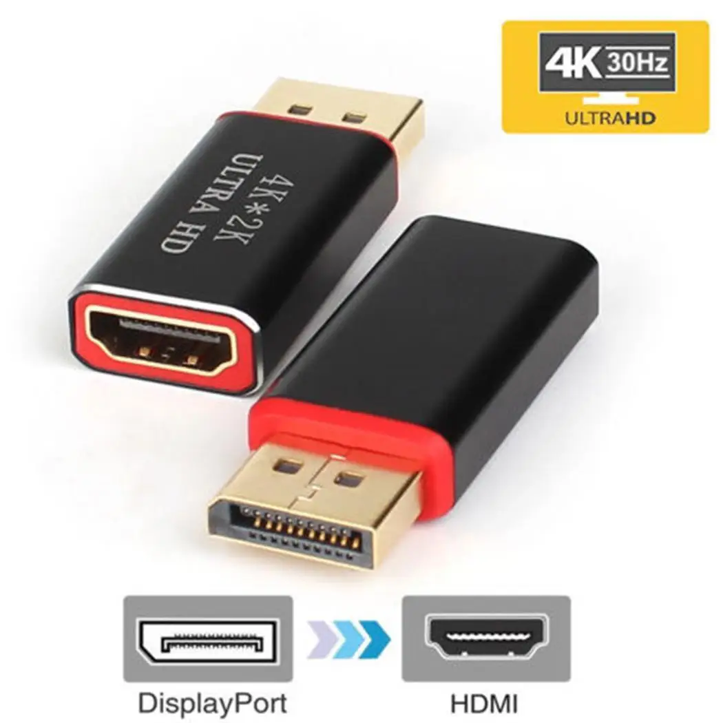 HDTV 1080 интерфейс кабель адаптер конвертер DP папа в HD мультимедийный черный |