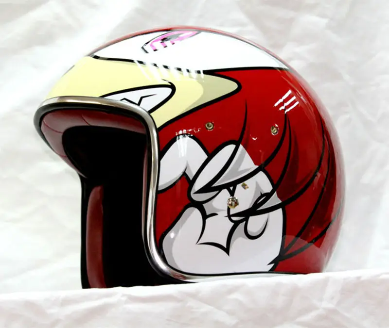 2015 Новые шлемы для мотокросса MASEI половина шлем скутера ebike Соник красный 912