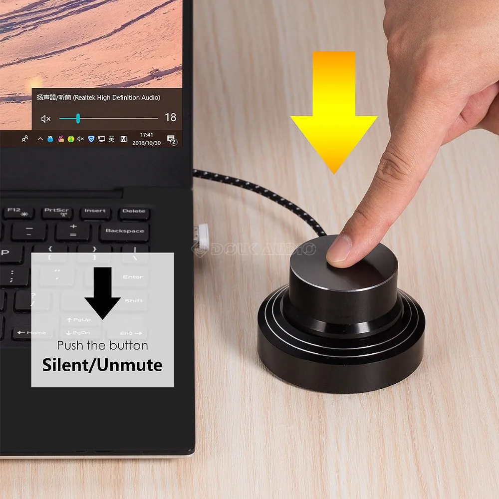 Nobsound черный цельнометаллический USB регулятор громкости без потерь аудио VOL регулятор для окна/Mac