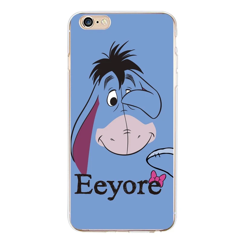 Piglet Soft Clear TPU Phone Case For iPhone 4/4s 5 5s 6 6plus 7 8plus x Duck Coque Rabbit Eeyore Cover Free Shipping | Мобильные