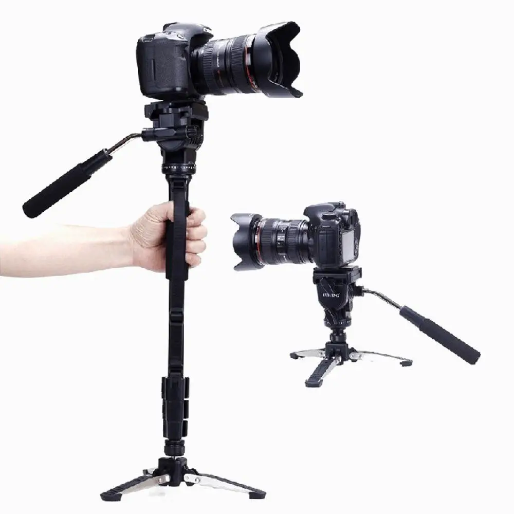 Yunteng VCT-288 Monopod + панорамная головка + держатель для монопода для цифровой зеркальной камеры YUNTENG 288