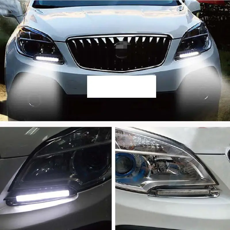 

Free Shipping 2 Pcs/set Waterproof LED Daytime Running Light DRL For Buick Encore 2012 2013 2014 With Turning Signal Lights
