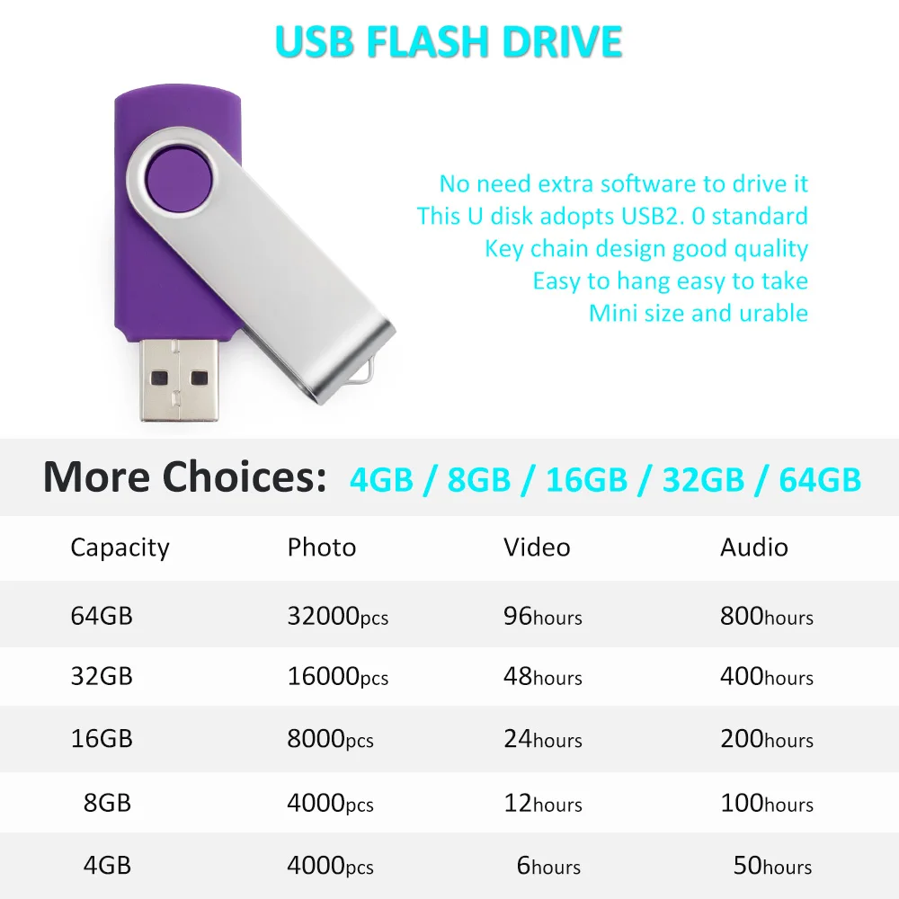 8 ГБ usb флэш накопитель Фиолетовый 2 0 32 флешки 16 Гб для рабочего стола u диск 64 4 flash
