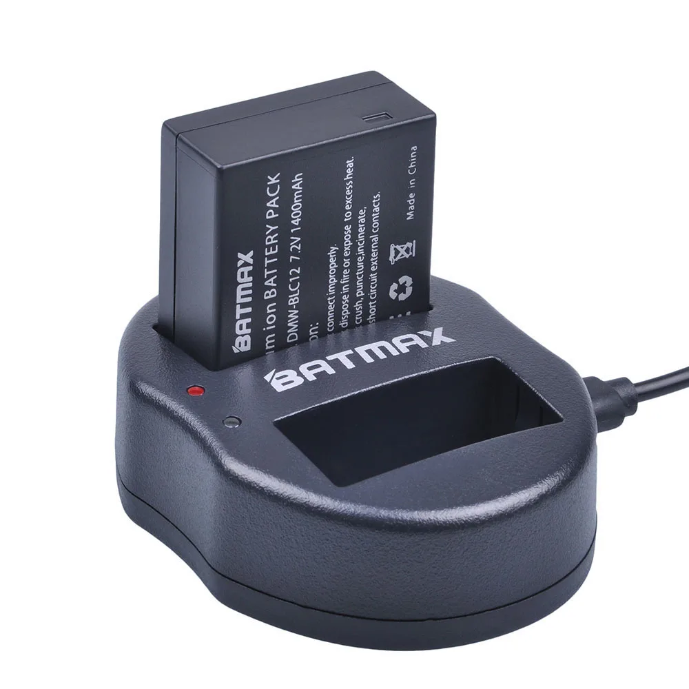 4 шт DMW-BLC12 BLC12E BLC12PP BLC12 батареи + двойное зарядное устройство USB для Panasonic Lumix FZ1000 FZ200