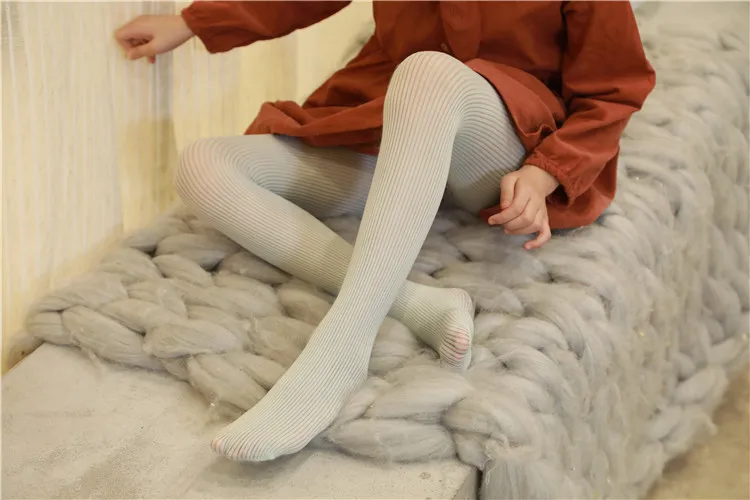 Новые летние и осенние тонкие корейские колготки из одноцветной сетчатой ткани для девочек, эластичные детские колготки, чулки для девушек