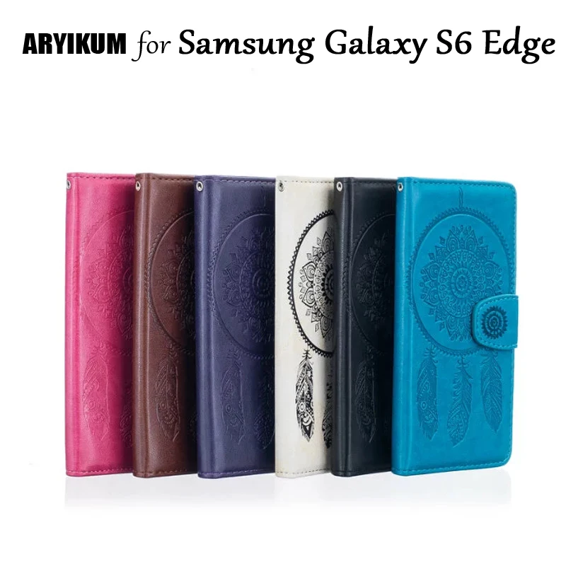 Aryikum S 6 Edge чехол портмоне с откидной крышкой для Samsung Galaxy S6 край SM G925 G925f Аксессуары