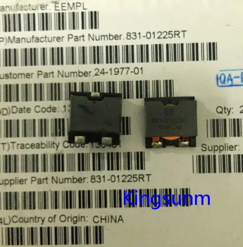 

Плоский медный проводной штатив EE, 10 шт., большой ток 831-01225RT от имени CEP125NP-4R7 4.7UH 9.3A