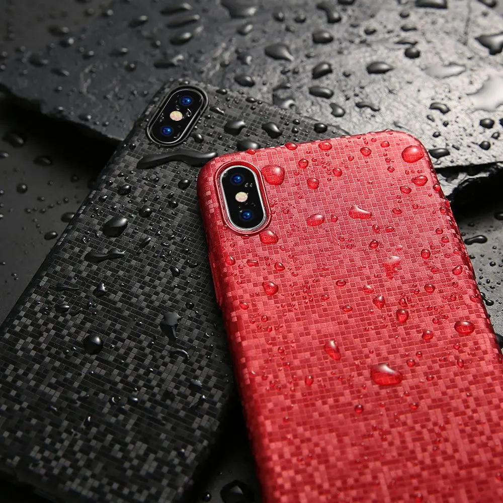 FLOVEME Стильный чехол с мозаикой для iPhone 8 X 10 Ультратонкий из поликарбоната чехлы 7 6