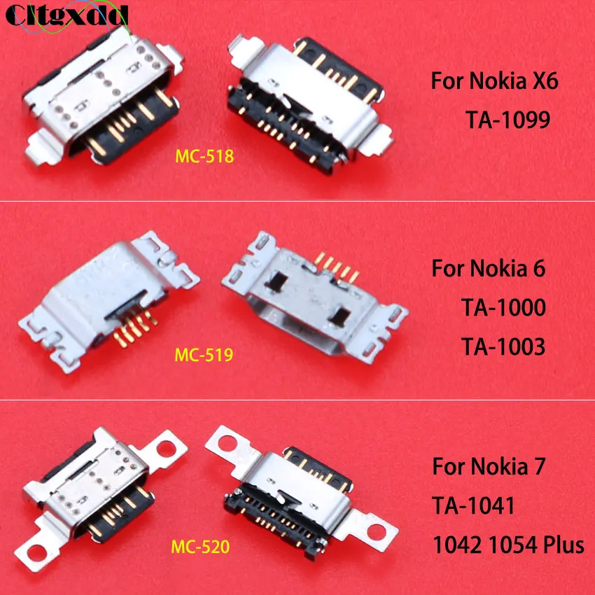 Cltgxdd 1 шт. Micro USB разъем для зарядного порта зарядки док станции Nokia X6 TA 1099 / 6 1000 1003 7