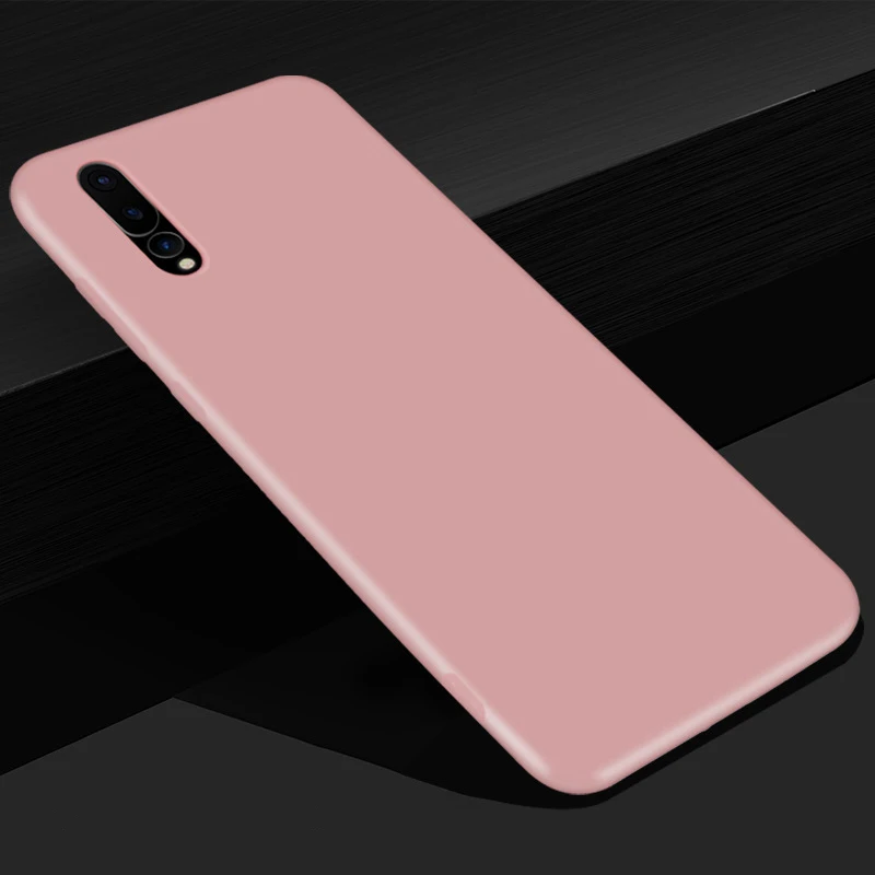 Pink Матовый цветной Мягкий Силиконовый ТПУ чехол для huawei Y9 P Smart P20 lite P30 Pro для Honor 8X 8C 10 9 Lite Ультратонкий чехол - Цвет: Pink