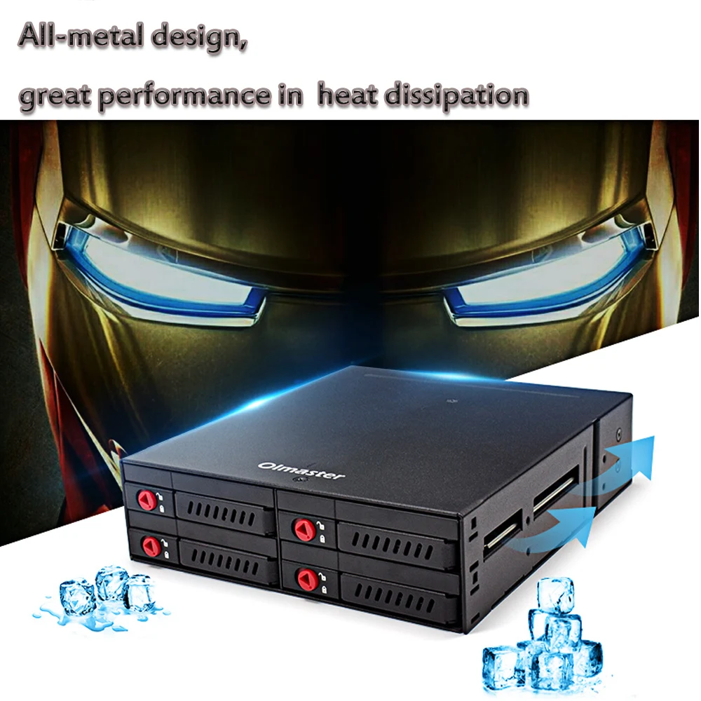 OImaster 4 секции 2 5 дюйма SATA HDD SSD жесткий диск мобильный стеллаж с функцией