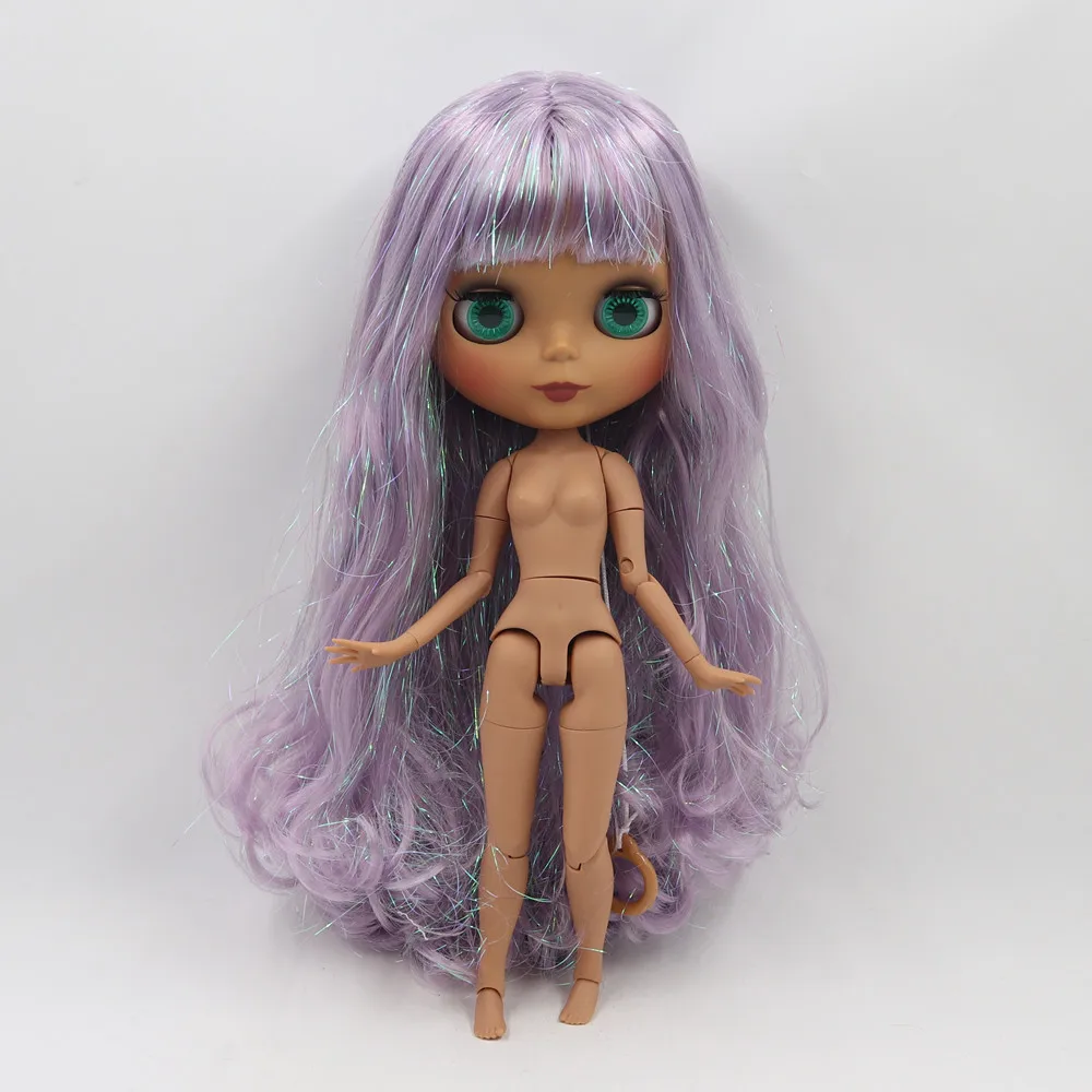 Кукла блайз ICY Fortune Days factory No.M 47 280BL1049 Обнаженная кукла темная кожа фиолетовые