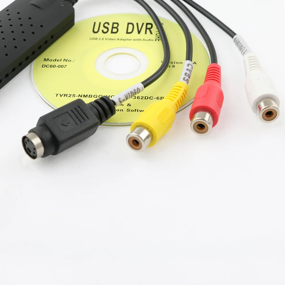 Новинка 2 0 USB DC60 VHS ТВ DVD видеозахват адаптер видеокарта Аудио AV