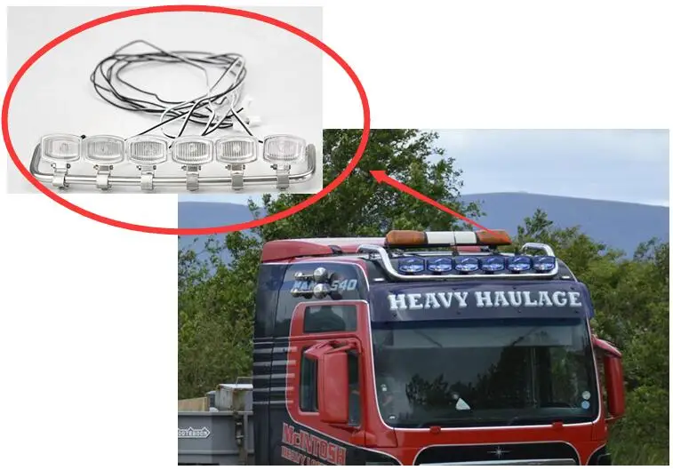 Потолочные светильники Светодиодный прожектор для Тамия 1/14 человек TGX 26 540 6x4 XLX