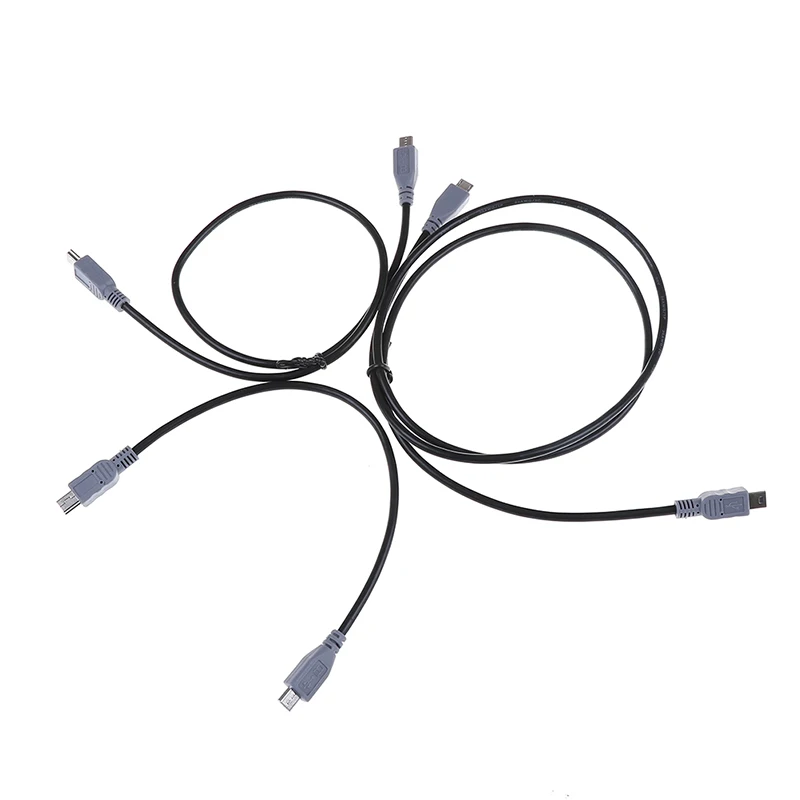1 шт. 25/50/100 см Mini USB Тип B штекер к Micro 5 контактный конвертер OTG адаптер кабель