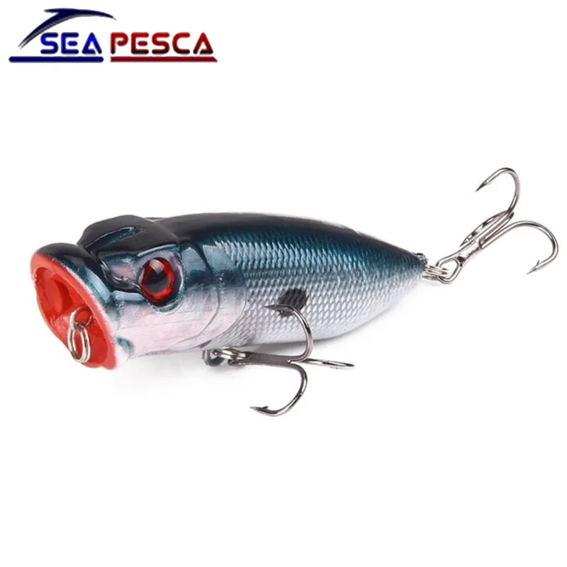 SEAPESCA рыболовная приманка Поппер воблеры 6 5 см 13 г плавающая наживка с крючком