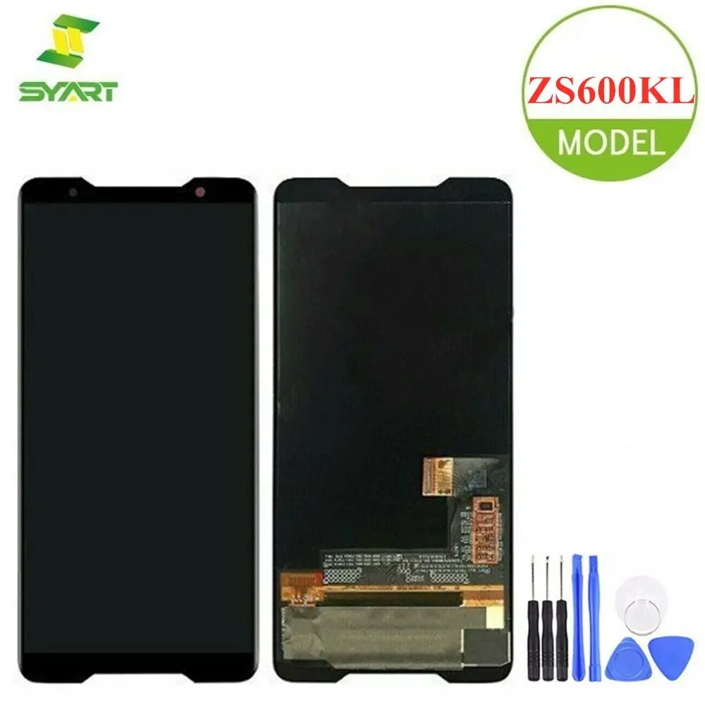 

For ASUS ROG Phone ZS600KL AMOLED LCD Display Touch Screen Digitizer Assembly Replacement + Tools For Asus ZS600KL 6.0" Screen