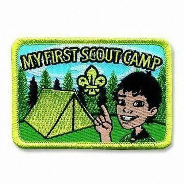 Myfirst Scout лагерные вышитые нашивки индивидуальные значки одежда Merrow Broder с