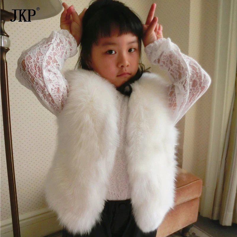 

Жилет детский из натурального Лисьего меха, Осень-зима