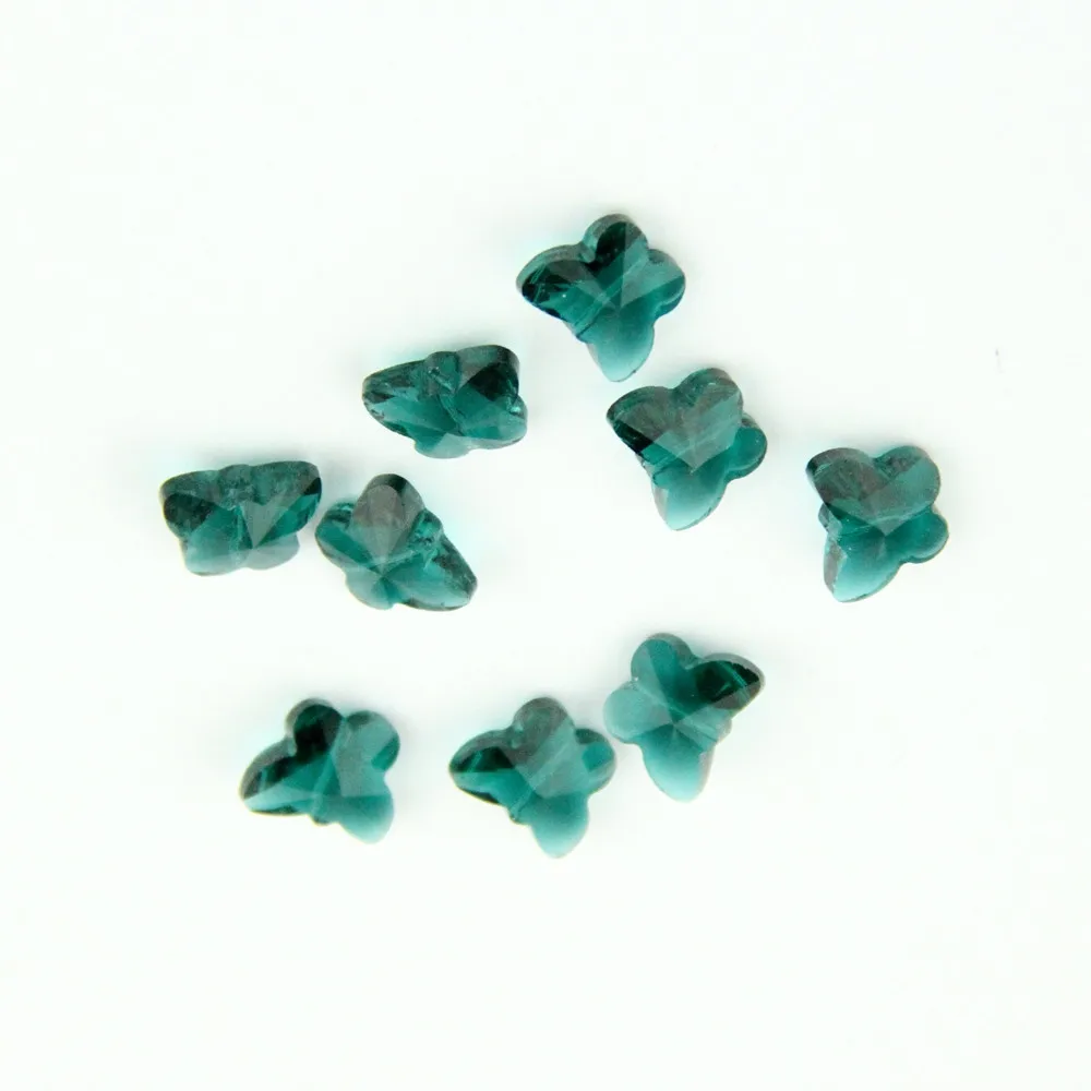 Хит продаж 2000 шт. павлиний зеленый кристалл 14 мм бусины бабочки средняя россыпь