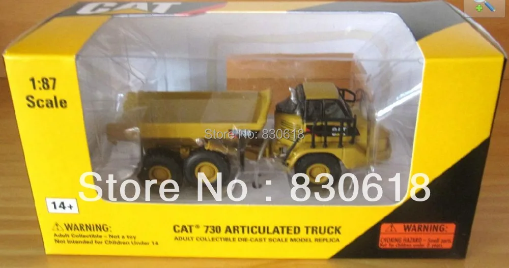 Самосвал NORSCOT литый под давлением CAT 730 шарнирный самосвал масштаб 1/87 новинка #55130