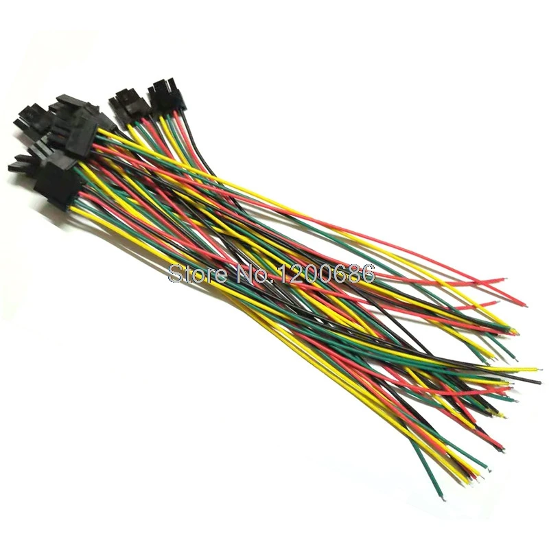 4PIN 15 см 22AWG разъем питания пластиковый корпус Molex 3,0 мм 43645-0400 Мужской Силовой провод жгут Molex Micro-Fit 3,0 жгут проводов