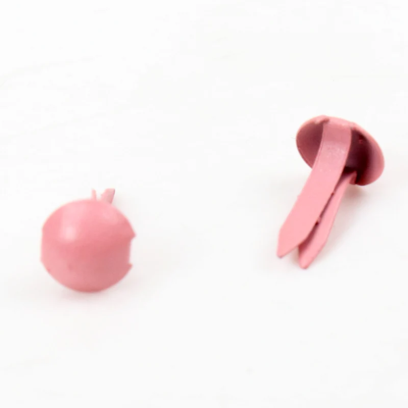 pink 5x10 мм 100 шт смешанные круглые металлические шипы, шипы для скрапбукинга, украшения, застежка, украшения для брадса - Цвет: pink