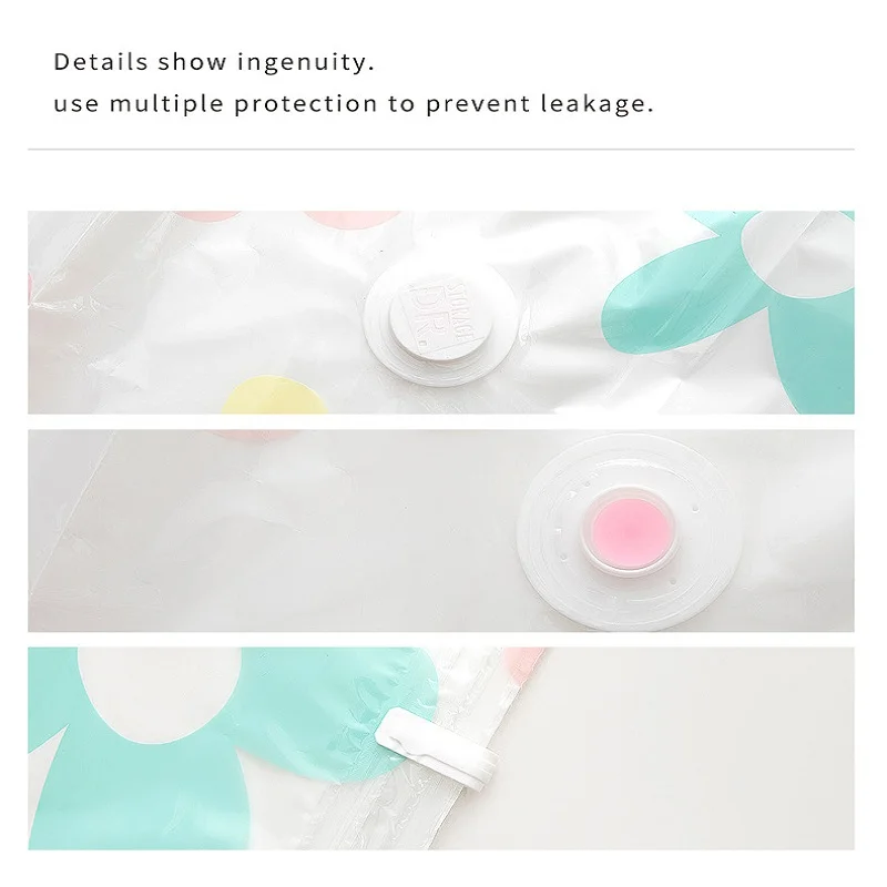 Вакуумный мешок для хранения одежды домашний складной органайзер с печатной