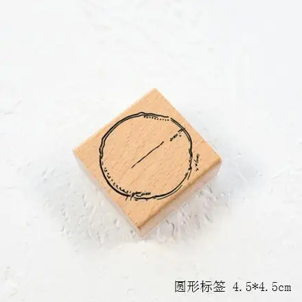 Винтажная этикетка серии штамп DIY бирка деревянные резиновые штампы для stationery Канцелярские Декоративные DIY Стандартный штамп - Цвет: 7
