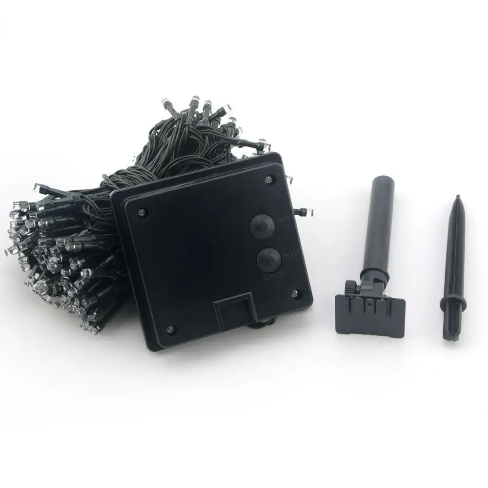 Сказочная светодиодная гирлянда на солнечной батарее 40 м 400 фута