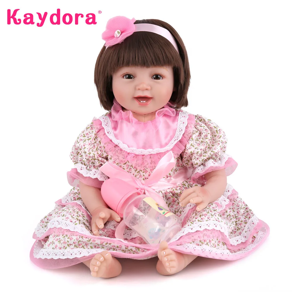 Силиконовая кукла реборн Kaydora 55 см девочка с фантастическим платьем куклы 22 дюйма