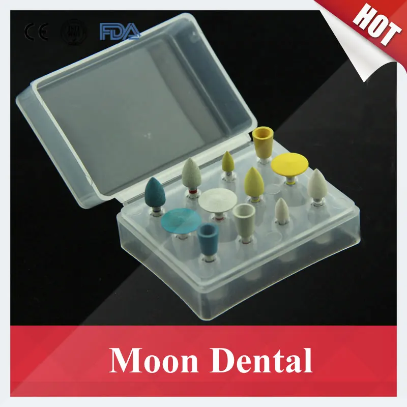 

New Arrival 12 Pieces/set Dental Diamond Polishing Burs Drills for Dental Zirconia or Z-max Polishing and Finishing