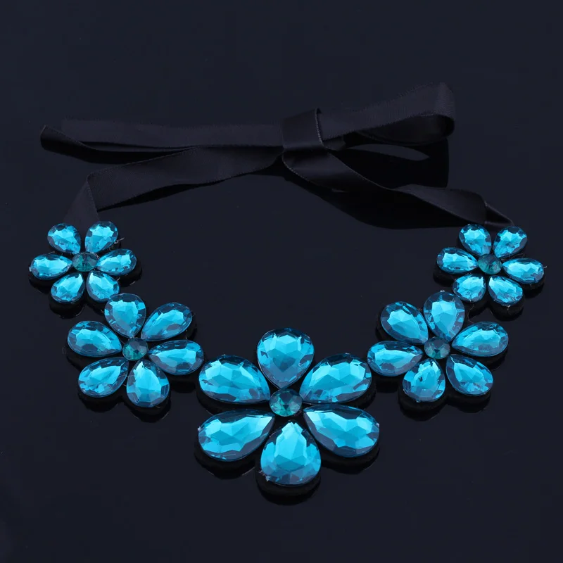 Ltumbe романтическое колье ручной работы с кристаллами винтажное блестящее Колье