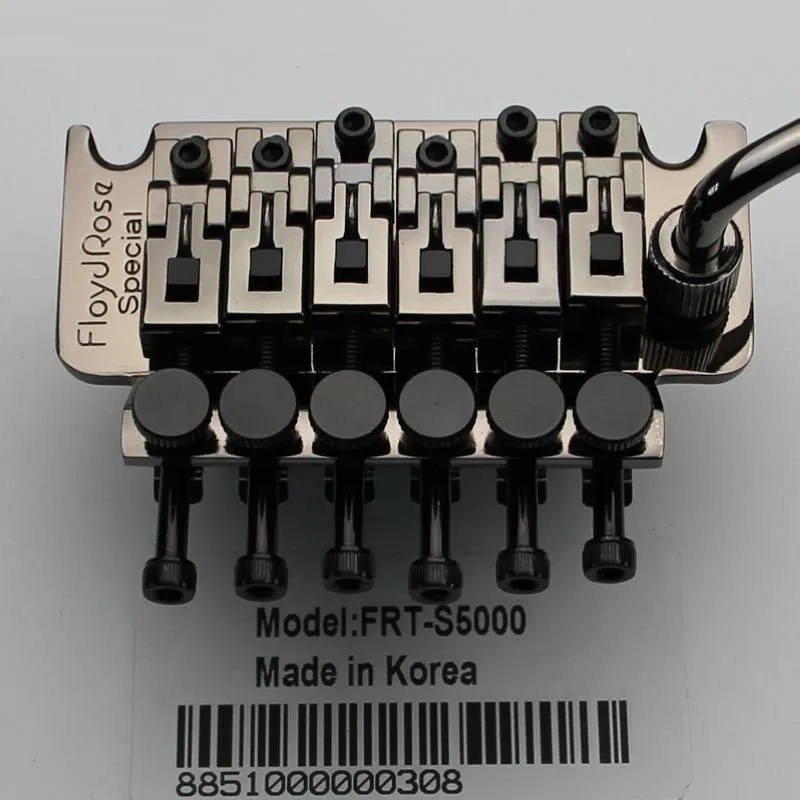 1 комплект Двойной качающийся мост тремоло черный никель Сделано в Корее|Детали и