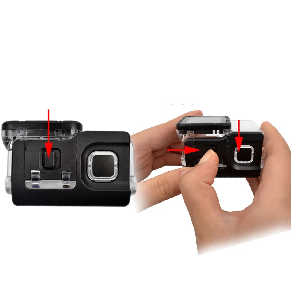 Для GoPro Hero5 Hero6 45M водонепроницаемый чехол Gopro подводный защитный корпус коробка