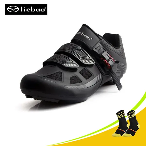 B 1652 with socks Tiebao Pro велосипедная обувь самоблокирующаяся обувь для шоссейного велосипеда зеленая обувь для езды на велосипеде Sapatilha Ciclismo дышащие велосипедные кроссовки - Цвет: B 1652 with socks