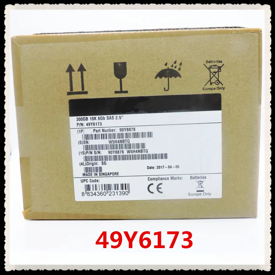100% новый в коробке 3 года гарантии 49Y6173 300 ГБ 10K 2,5 100% новый в коробке 3 года гарантии 49Y6173 300 ГБ 10K 2,5