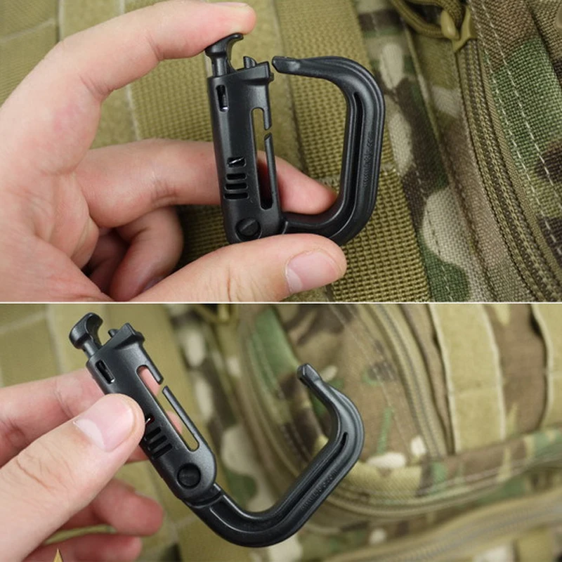 Защитная Пряжка тактическая скоба D образная пряжка карабин застежка маленькое