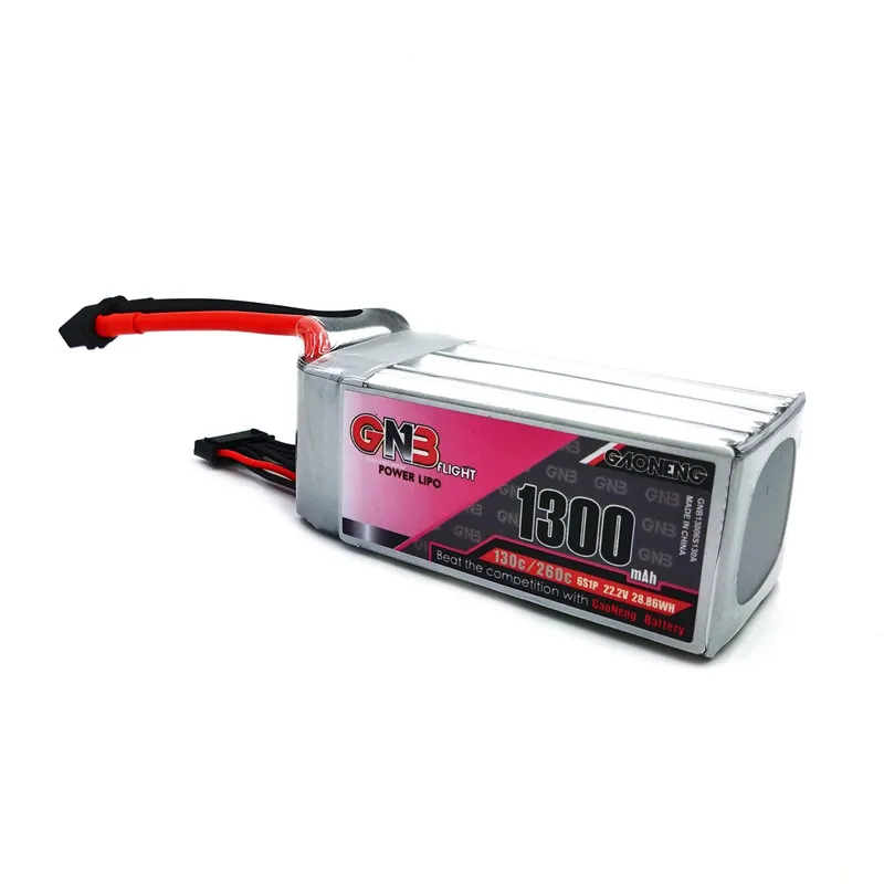 Gaoneng 1300 мАч 6S1P 22 2 в 130C/260C Быстрая зарядка Lipo батарея с разъемом XT60 для FPV гоночного