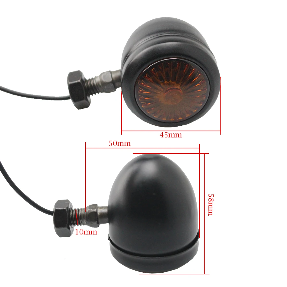 4X черный мотоцикл поворотники Янтарный мигалка светильник для Yamaha V-Star Vstar V Star XVS 1100 на заказ Harley Cruiser Chopper