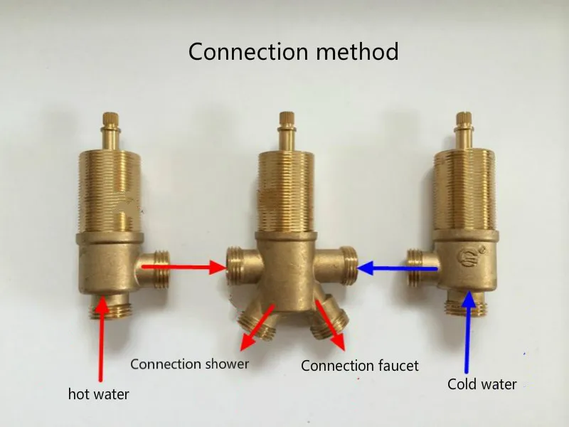 Латунный выключатель для горячей и холодной воды кран ванны смеситель душа