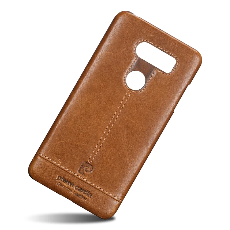 Чехол Pierre Cardin для LG V30 роскошный оригинальный брендовый чехол из натуральной кожи