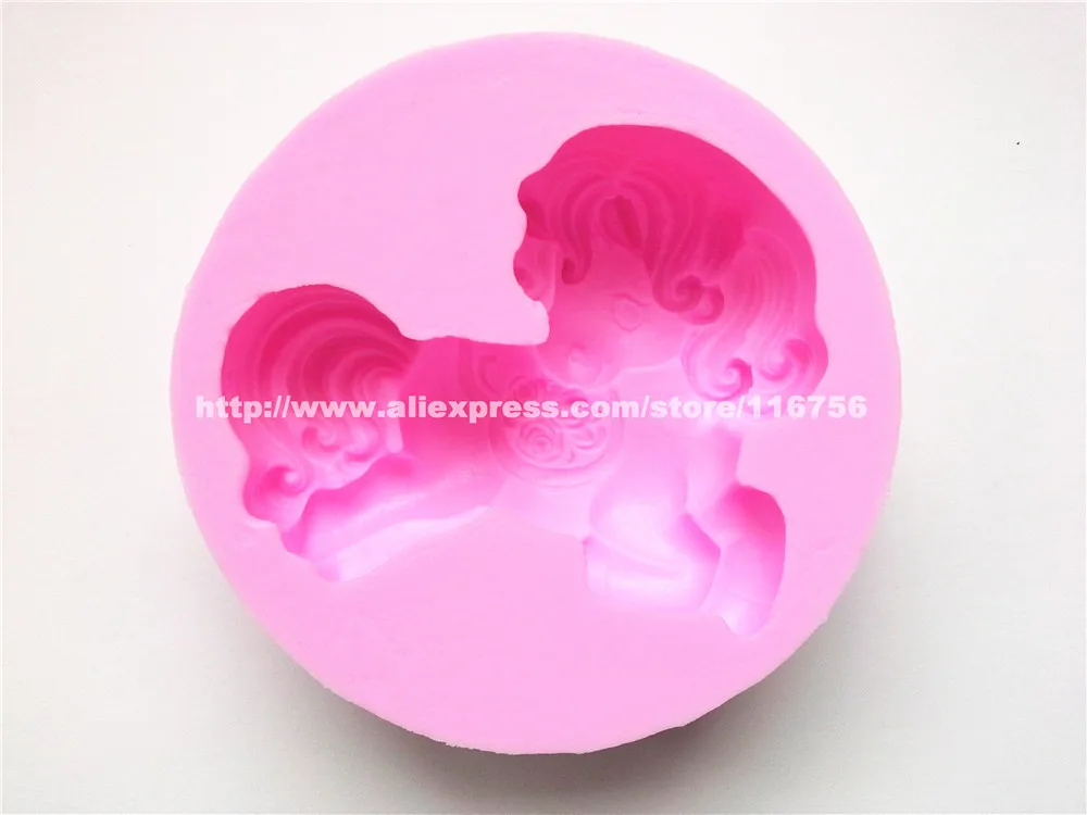 Новый! Силиконовая форма для украшения торта в форме коня 3D мыла силиконовая