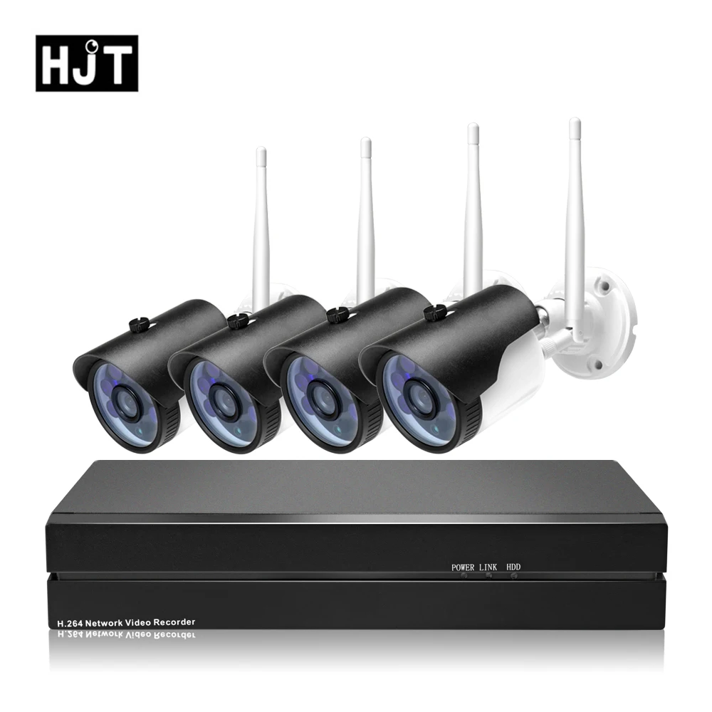 HJT WIFI network camera 1080P 2.0MP 4-channel CCTV 6IR night vision motion detection security monitoring Onvif | Безопасность и