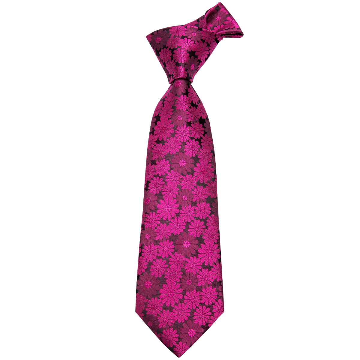 Hi-Tie Красный цветочный галстук для мужчин роскошный стиль шеи одежда Шелковый жаккардовый плетеный галстук галстуки Hanky запонки Набор для свадебной вечеринки