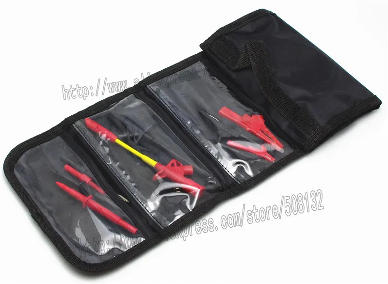 8 шт. автомобильный тестовый штекер типа банан + гибкие силиконовые штифты