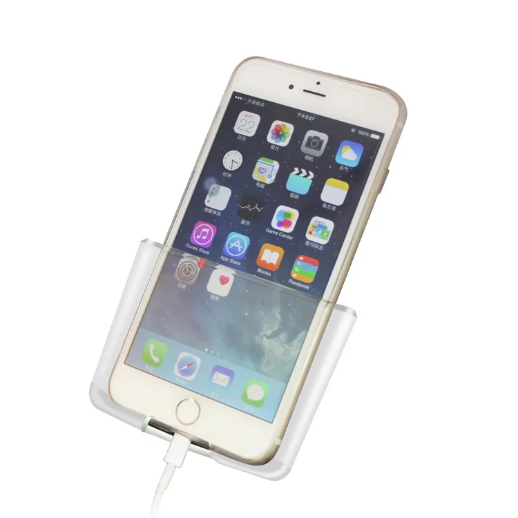 

Universal Car Auto Accessories Organizer Storage Bag Box Transparent Holder Charger Box ABS Car Phone Holder Car styling