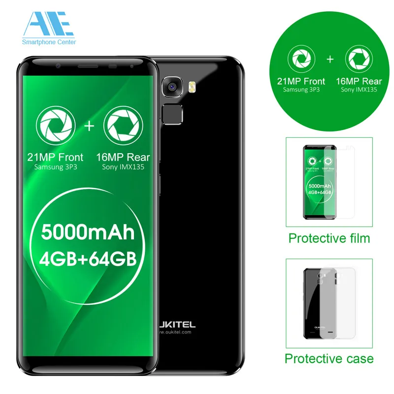 Oukitel K5000 5.7 &quotHD 18:9 Бесконечность Дисплей 4 г Оперативная память 64 Встроенная